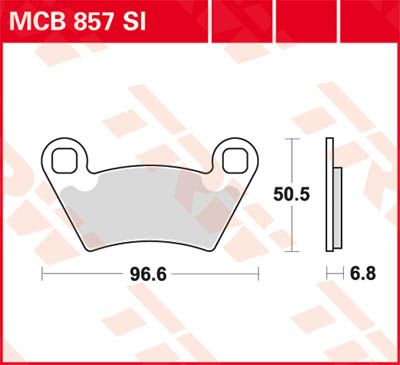TRW Brake Pad Sinter Offroad MCB857SI