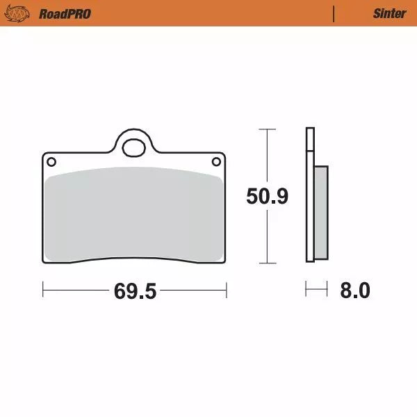 Moto-Master-jarrutyynyn sintrain edessä 402001
