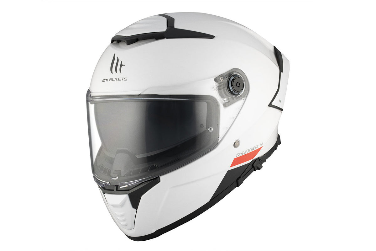 Mt Helmets Integral MC Helmet Thunder 4 Sv White