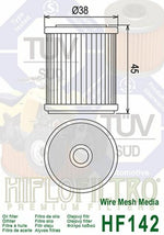 HIFLOFILTRO Oil Filter - HF142 HF142