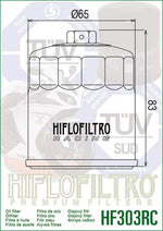 HIFLOFILTRO Racing Oil Filter - HF303RC HF303RC