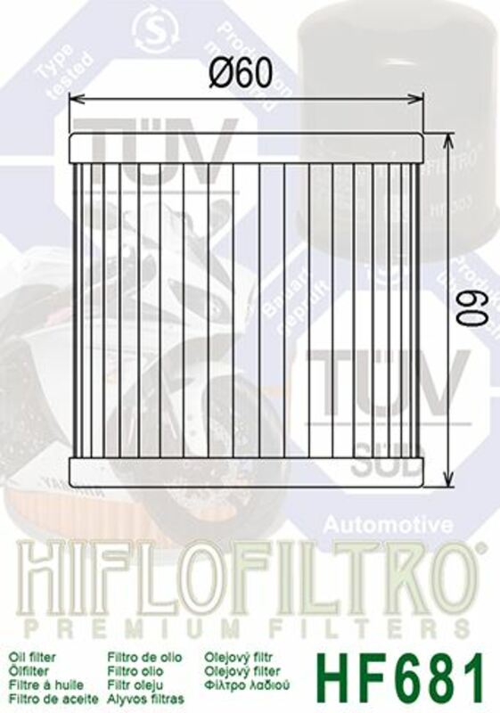 HIFLOFILTRO Oil Filter - HF681 HF681