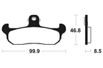 Tecnium Street Organic Brake Pads - MA108 1022331