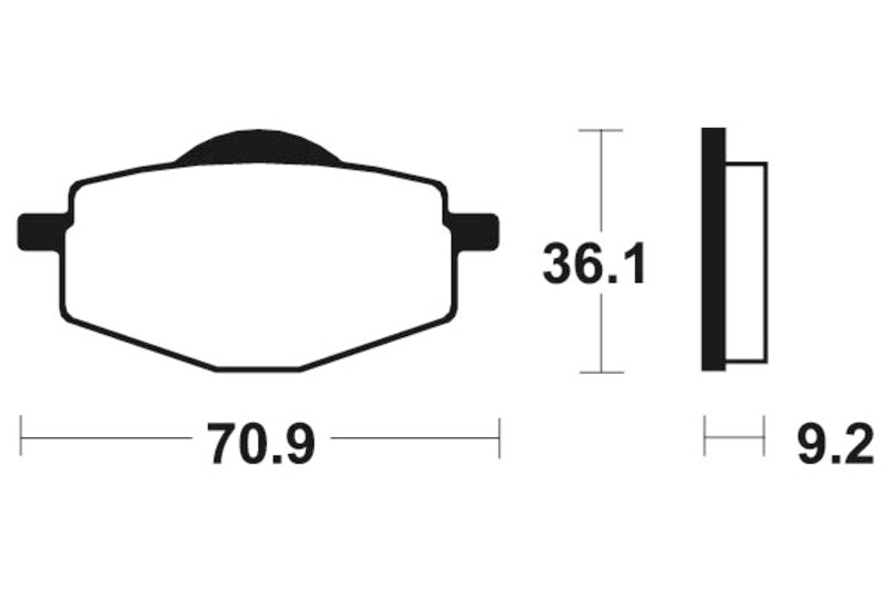 Tecnium Street Orgaaniset jarrutyynyt - MA75 1022543