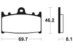 Tecnium Racing sintrattu metallihiilijarrutyynyt - MCR131 1022573