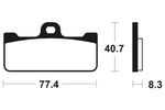 Tecnium Racing sintrattu metallihiilijarrutyynyt - MCR195 1022580