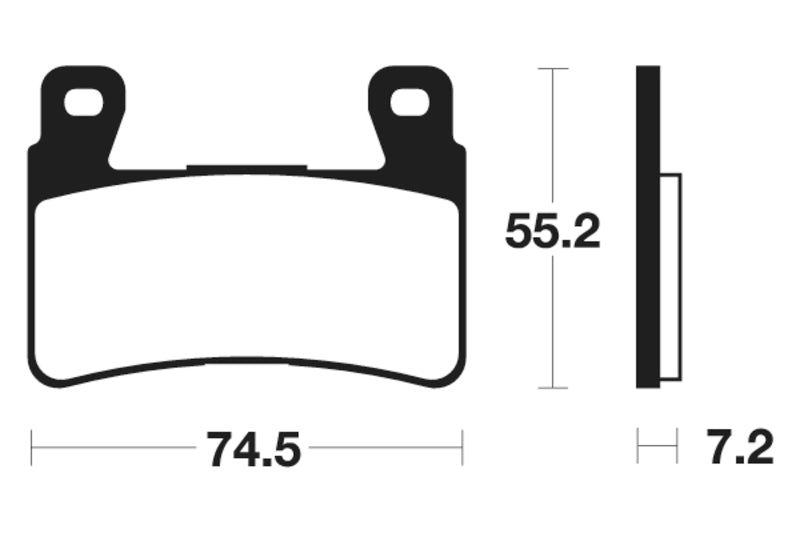 Tecnium Racing sintrattu metallihiilijarrutyynyt - MCR234 1022585