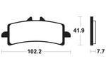 Tecnium Racing sintrattu metallihiilijarrutyynyt - MCR341 1022596