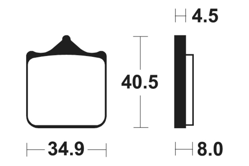 Tecnium Racing Sintered Metal Carbon Brake Pads - MCR370 1022601