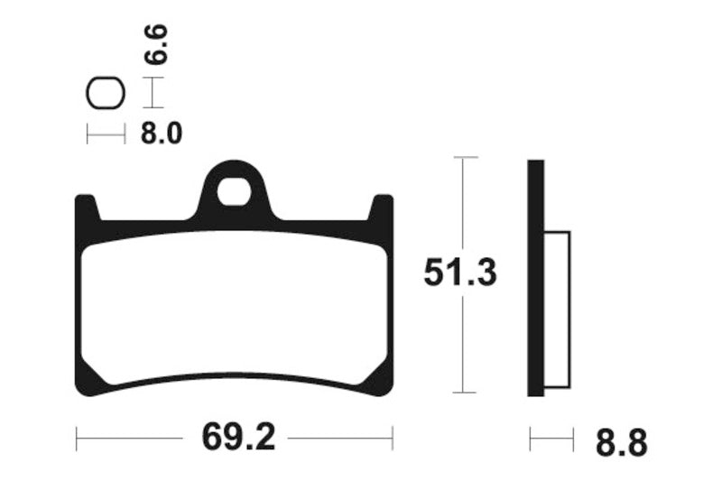 Tecnium Street Performance Sintered Metal Brake Pads - MF134 1022726