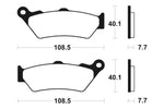 Tecnium Street Performance Sintered Metal Brake Pads - MF174 1022738