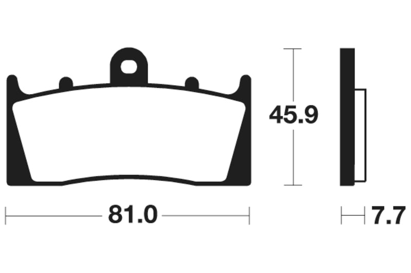 Tecnium Street Performance Sintered Metal Brake Pads - MF243 1022759