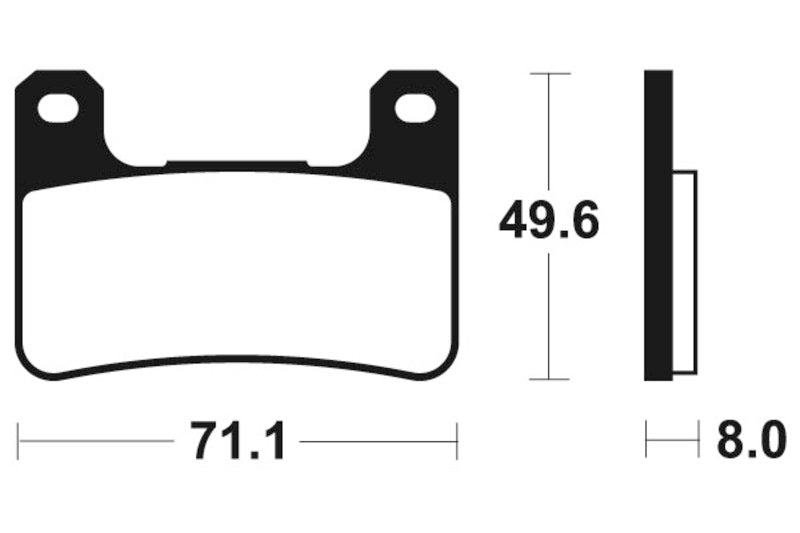 Tecnium Street Performance Sintered Metal Brake Pads - MF306 1022767