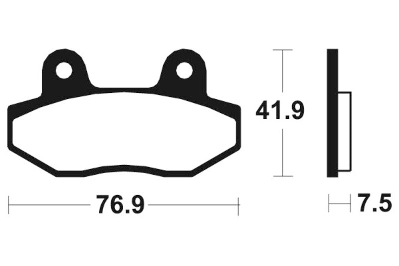 Tecnium Street Performance Sintered Metal Brake Pads - MF314 1022770