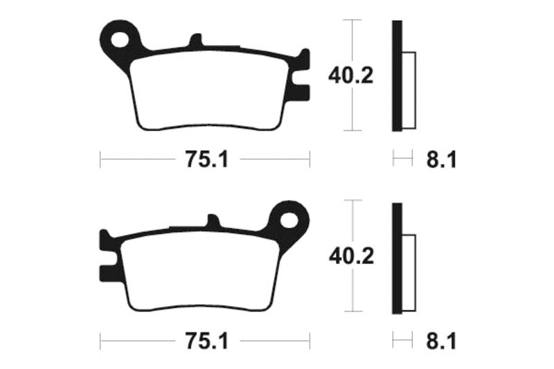 Tecnium MX/ATV sintrattu metallijarrutyynyt - MO129 1022841