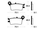 Tecnium MX/ATV sintrattu metallijarrutyynyt - MO129 1022841