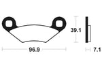 Tecnium MX/ATV sintrattu metallijarrutyynyt - MO142 1022846