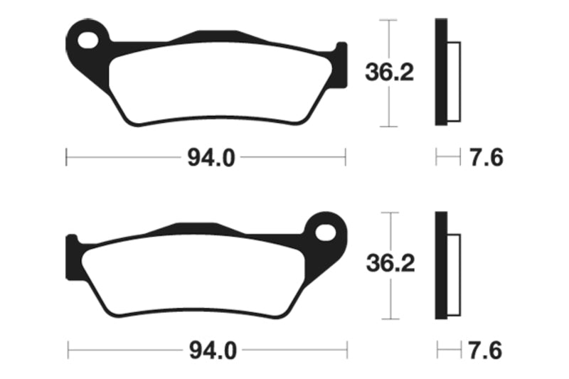 Tecnium MX/ATV sintrattu metallijarrutyynyt - MO171 1022849