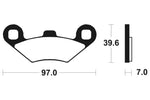 Tecnium MX/ATV sintrattu metallijarrutyynyt - MO216 1022857