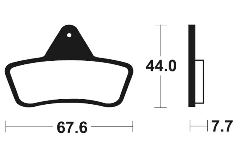 Tecnium MX/ATV -sintratut metallijarrutyynyt - MO258 1022867