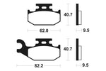 Tecnium MX/ATV sintrattu metallijarrutyynyt - MO267 1022868