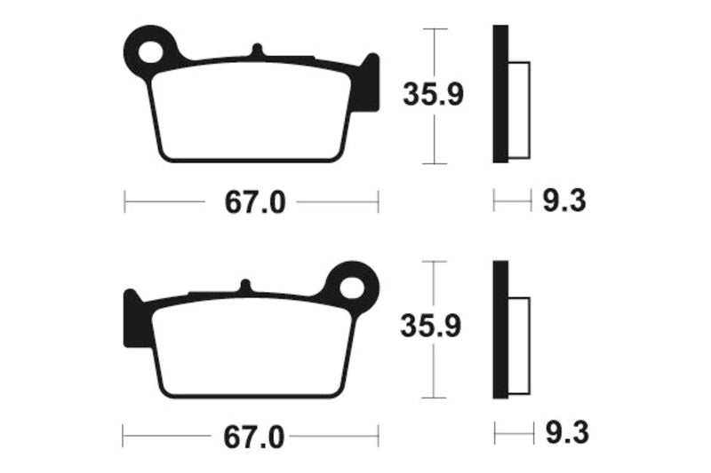 Tecnium MX/ATV sintrattu metallijarrutyynyt - MO290 1022873