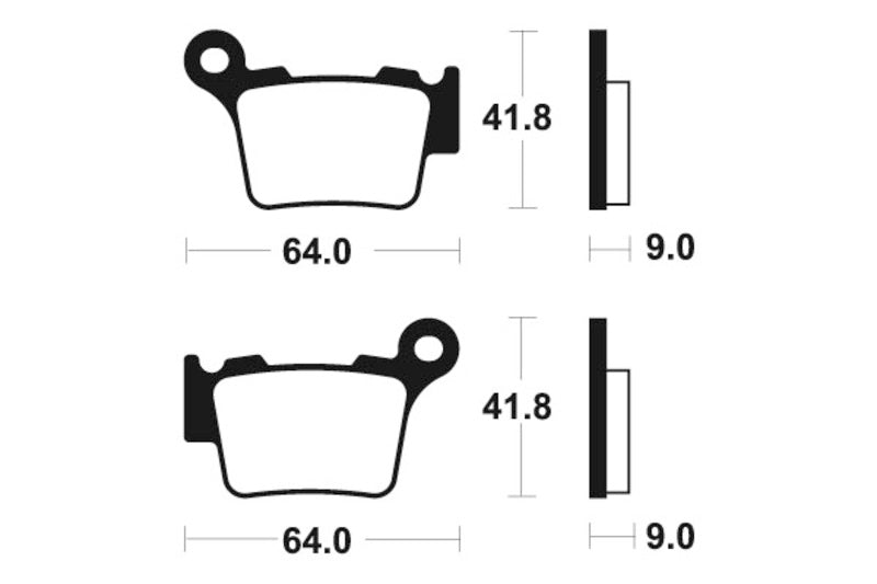 Tecnium MX/ATV sintrattu metallijarrutyynyt - MO291 1022874