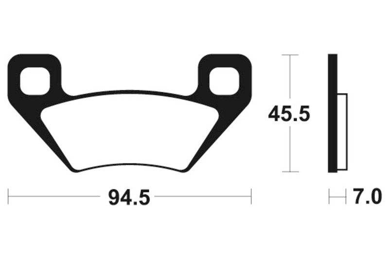 Tecnium MX/ATV -sintratut metallijarrutyynyt - MO322 1022884