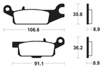 Tecnium MX/ATV sintrattu metallijarrutyynyt - MO352 1022893