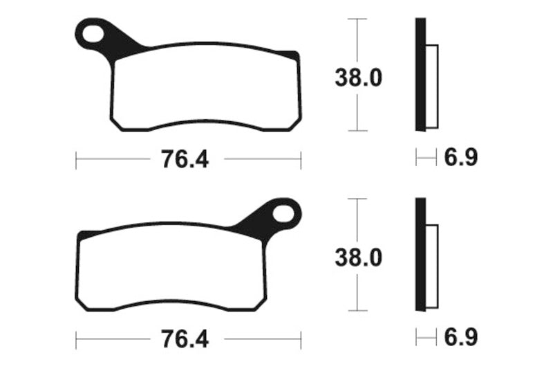 Tecnium MX/ATV sintrattu metallijarrutyynyt - MO366 1022896