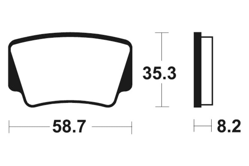 Tecnium MX/ATV -sintratut metallijarrutyynyt - MO367 1022897