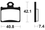 Tecnium MX/ATV sintrattu metallijarrutyynyt - MO372 1022898