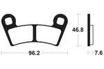 Tecnium MX/ATV sintrattu metallijarrutyynyt - MO398 1022902