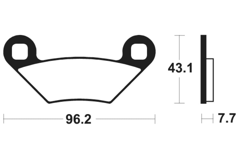 Tecnium MX/ATV sintrattu metallijarrutyynyt - MO399 1022903