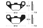 Tecnium MX/ATV -sintratut metallijarrutyynyt - MO405 1022904