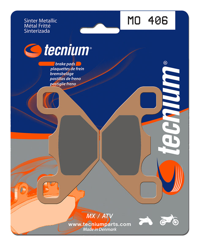 Tecnium MX/ATV -sintratut metallijarrutyynyt - MO406 1022905