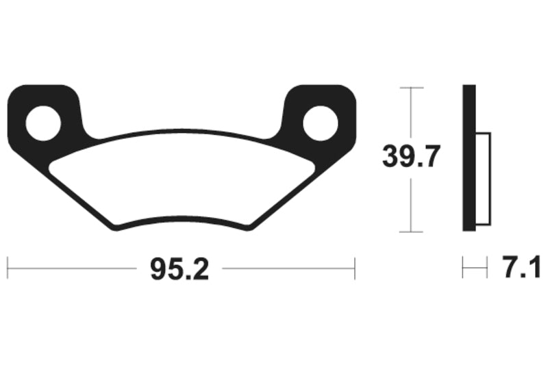 Tecnium MX/ATV -sintratut metallijarrutyynyt - MO408 1022907