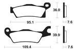 Tecnium MX/ATV sintrattu metallijarrutyynyt - MO411 1022909