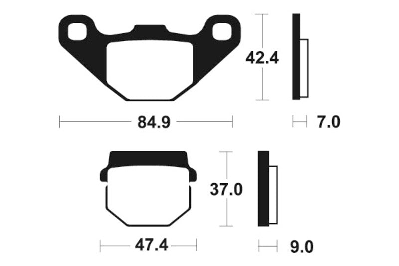 Tecnium MX/ATV sintrattu metallijarrutyynyt - MO44 1022912