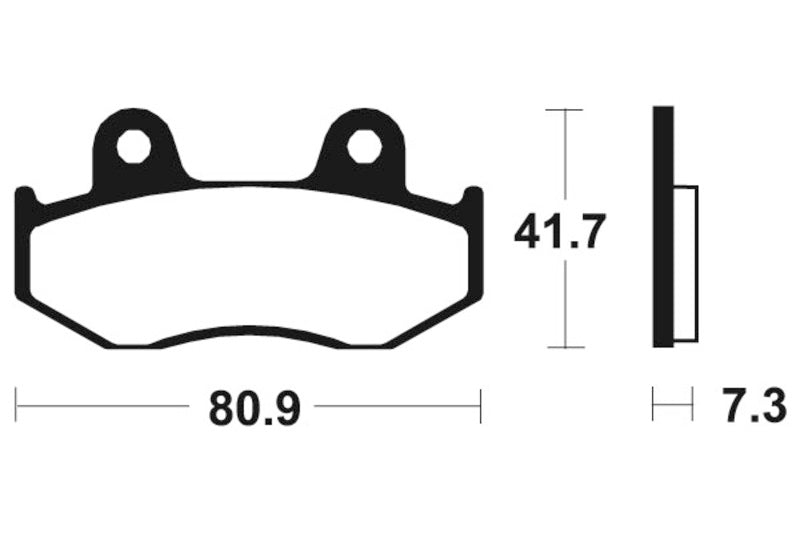 Tecnium MX/ATV sintrattu metallijarrutyynyt - MO58 1022914