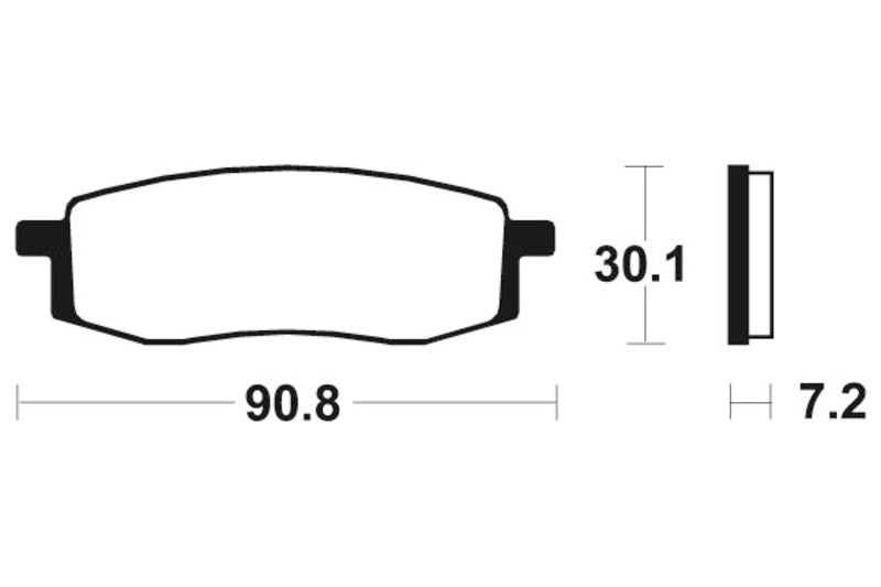 Tecnium MX/ATV sintrattu metallijarrutyynyt - MO80 1022920