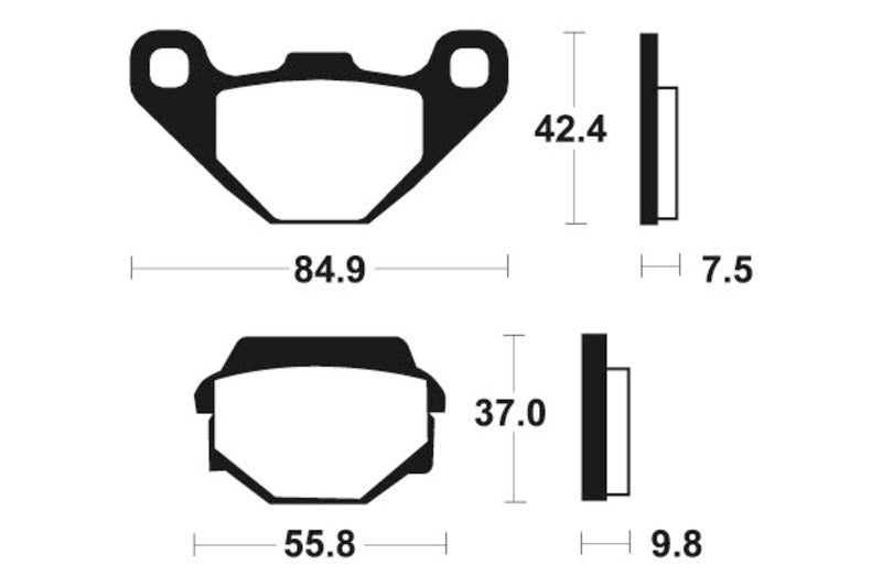 Tecnium MX/ATV sintrattu metallijarrutyynyt - MO86 1022922