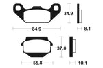 Tecnium MX/ATV sintrattu metallijarrutyynyt - MO91 1022924