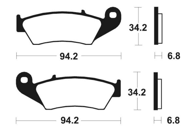 Tecnium Racing MX/ATV sintrattu metallijarrutyynyt - MOR194 1022956