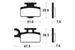 Tecnium Racing MX/ATV sintrattu metallijarrutyynyt - MOR252 1022963