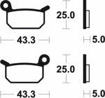 Tecnium Racing MX/ATV sintrattu metallijarrutyynyt - MOR294 1022977