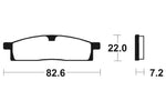 Tecnium Racing MX/ATV sintrattu metallijarrutyynyt - MOR89 1023029