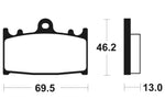 Tecnium Street Performance Sintered Metal Brake Pads - MR289 1023071