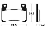 Tecnium Professional Racing sintrattu metallijarrutyynyt - MSR360 1023170