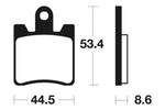 Tecnium Maxi -skootteri sintrattu metallijarrutyynyt - MSS240 1023194